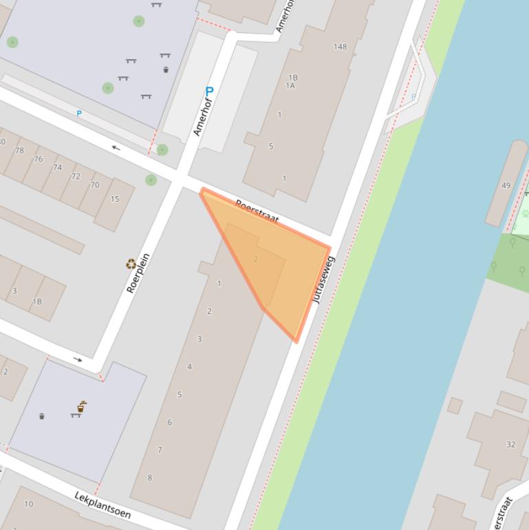 Kaart van postcodegebied 3522GV.