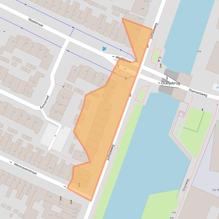 Kaart van postcodegebied 3522HJ.