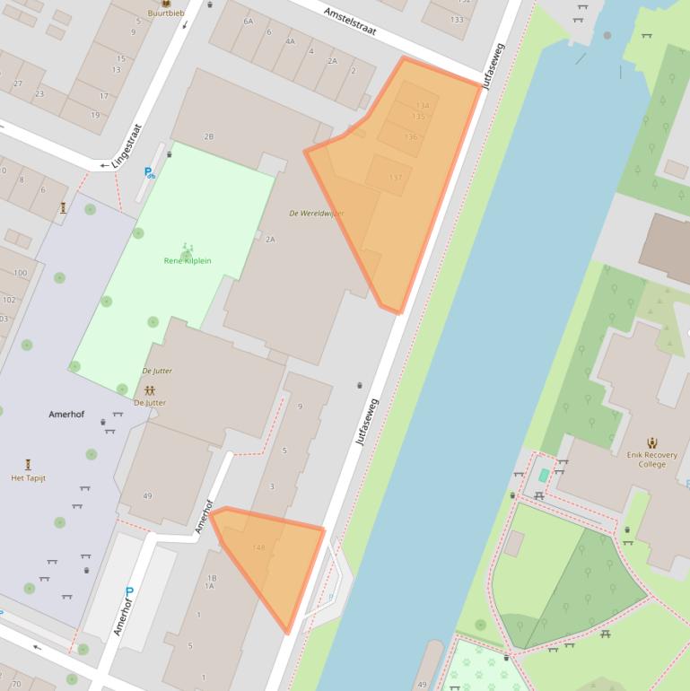 Kaart van postcodegebied 3522HL.