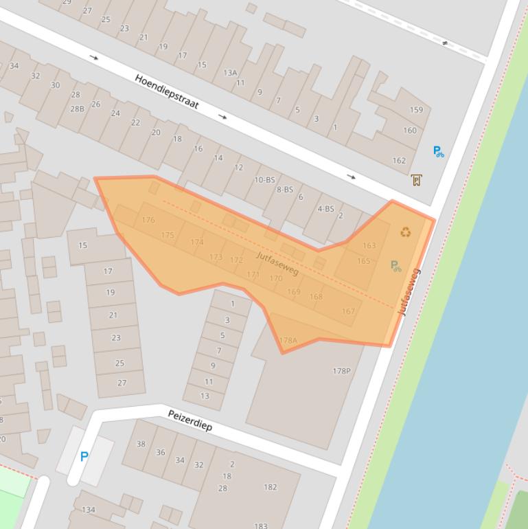 Kaart van postcodegebied 3522HN.