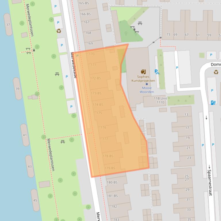 Kaart van postcodegebied 3522JE.