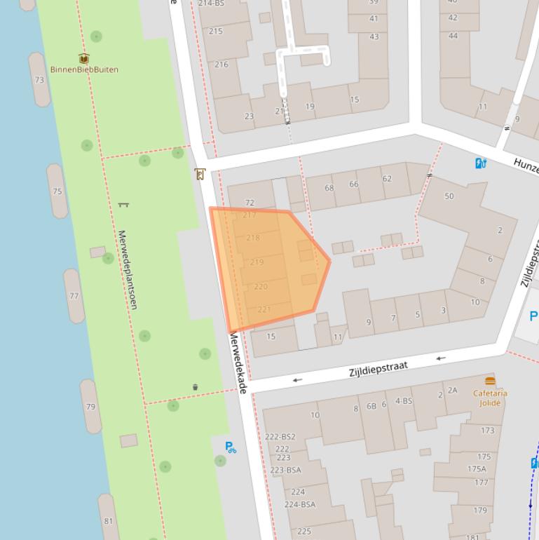 Kaart van postcodegebied 3522JL.