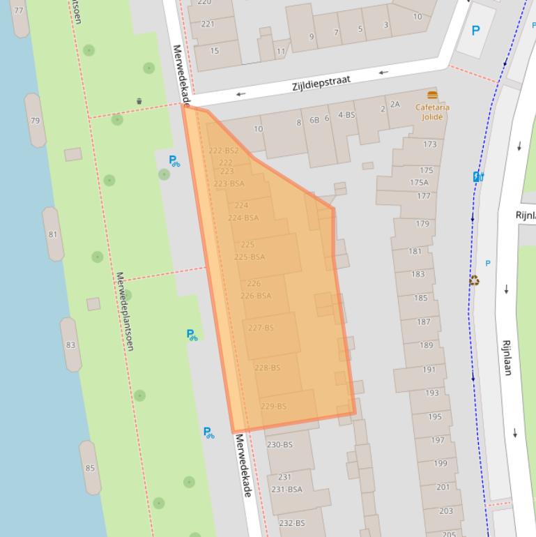 Kaart van postcodegebied 3522JM.