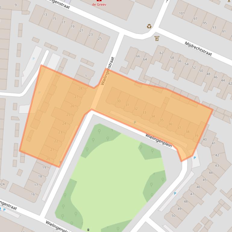 Kaart van postcodegebied 3522PD.