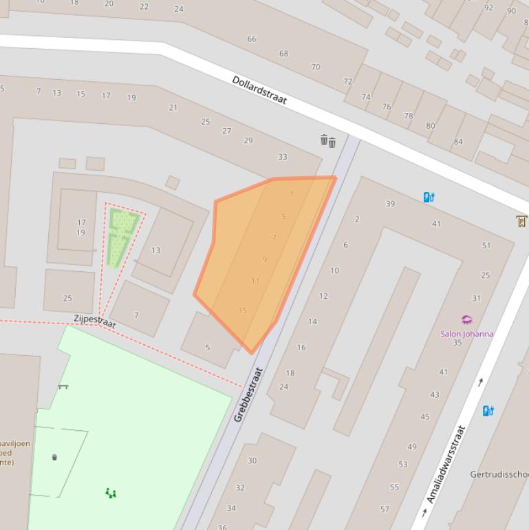 Kaart van postcodegebied 3522PM.