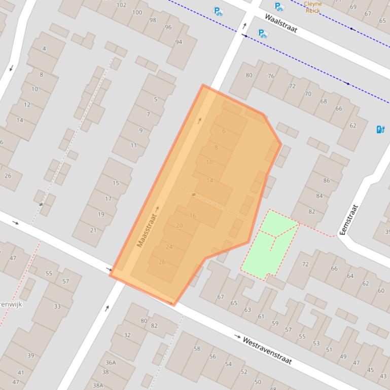 Kaart van postcodegebied 3522TH.