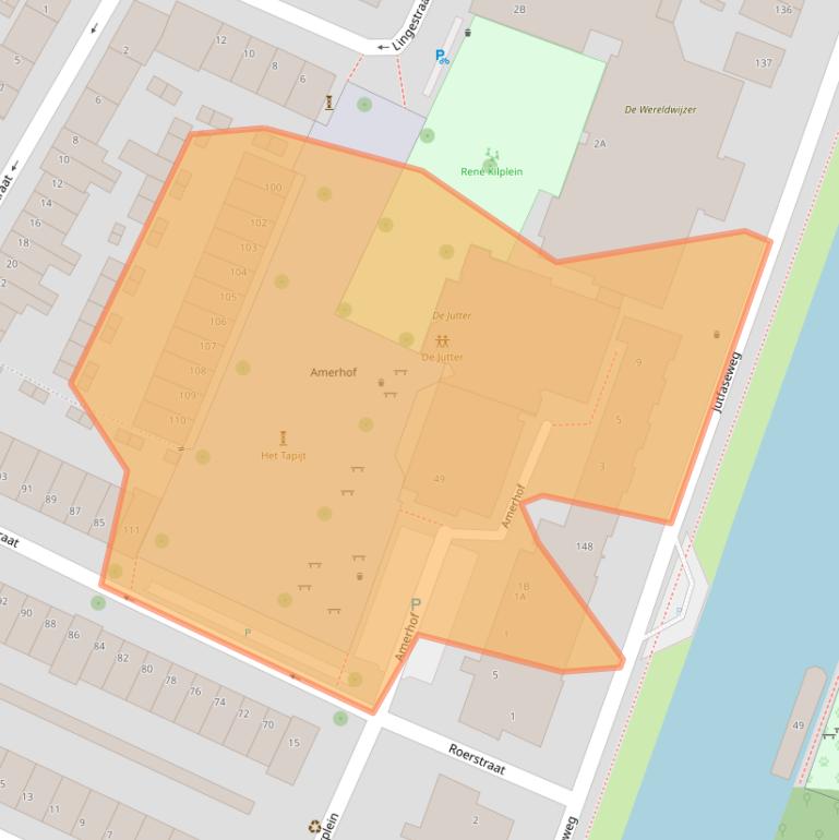 Kaart van postcodegebied 3522TR.