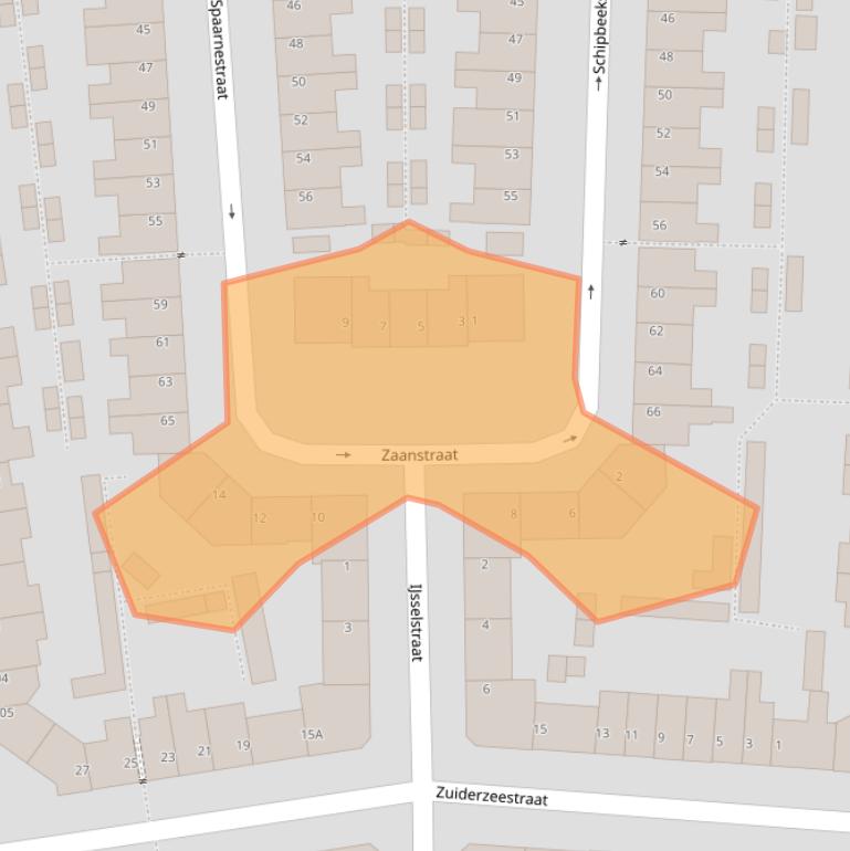 Kaart van postcodegebied 3522VA.