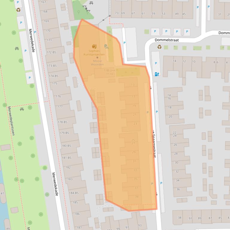 Kaart van postcodegebied 3522VB.