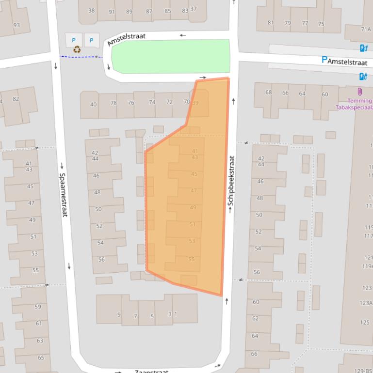 Kaart van postcodegebied 3522VK.