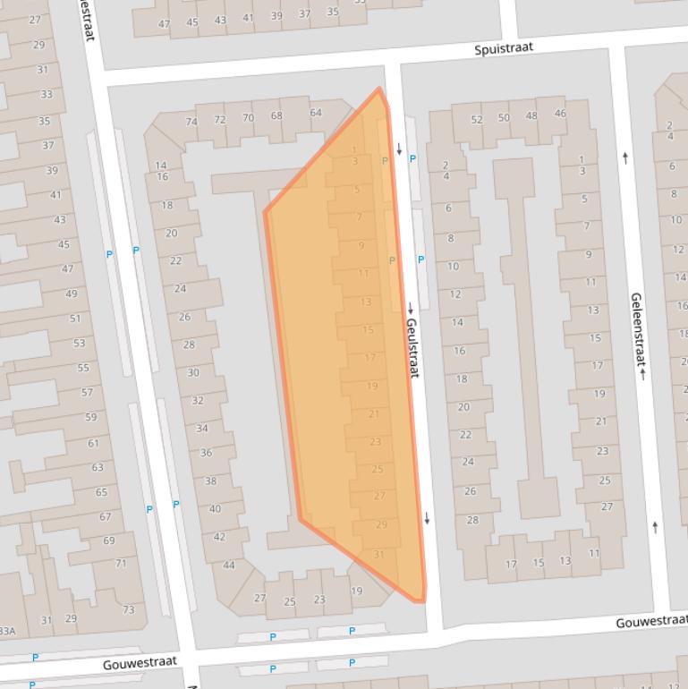 Kaart van postcodegebied 3522XT.