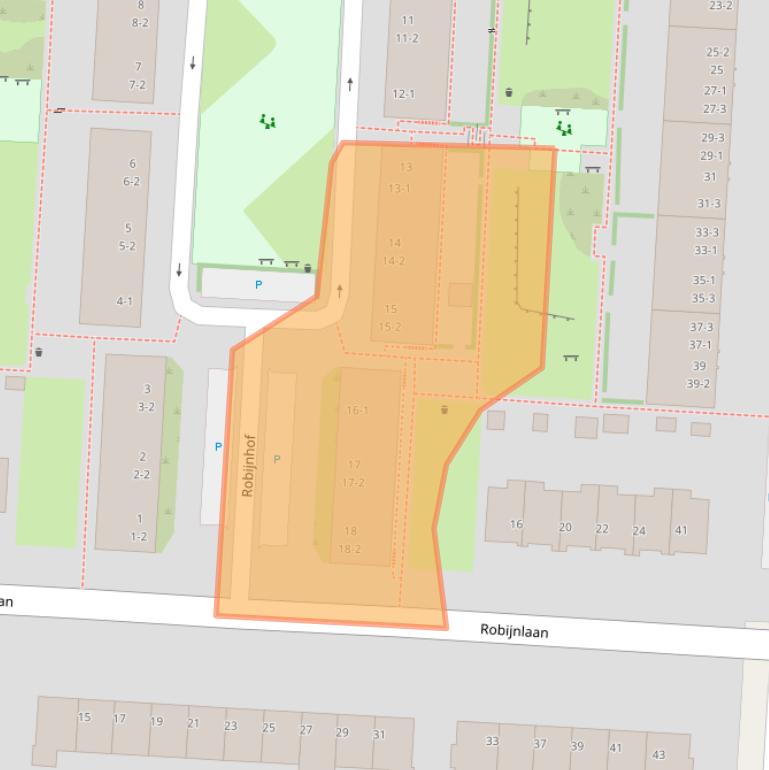 Kaart van postcodegebied 3523BS.