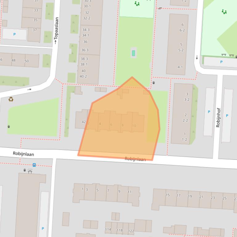 Kaart van postcodegebied 3523BW.