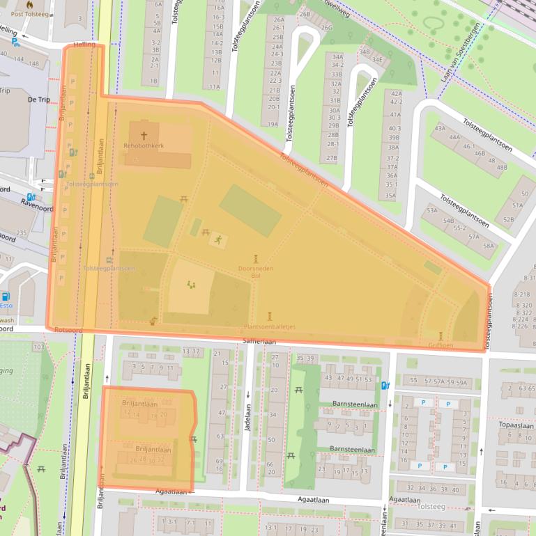 Kaart van postcodegebied 3523CE.