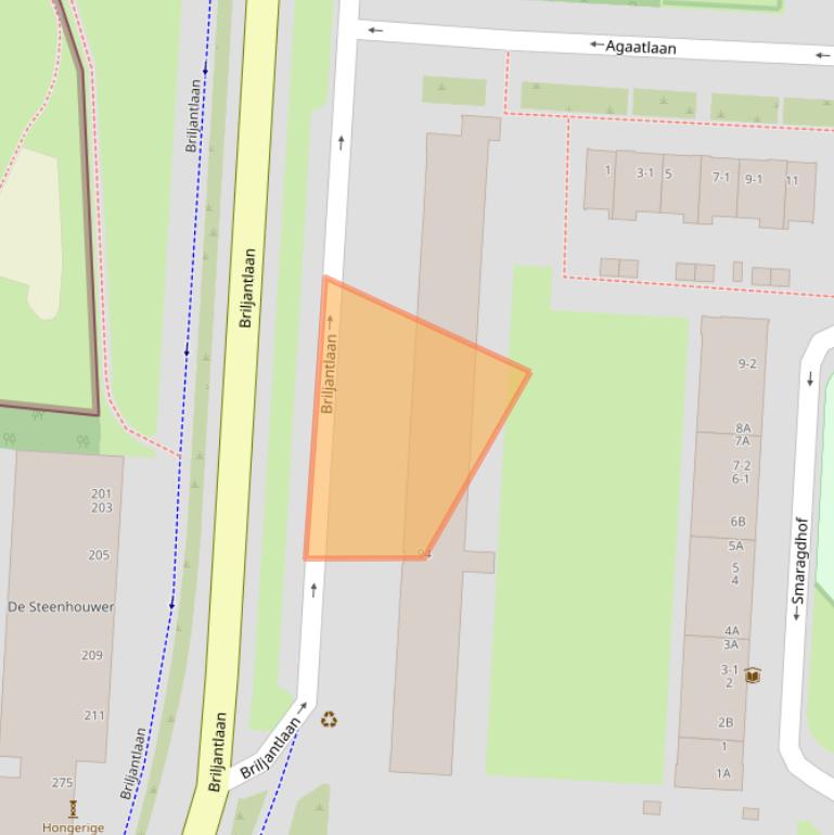 Kaart van postcodegebied 3523CH.