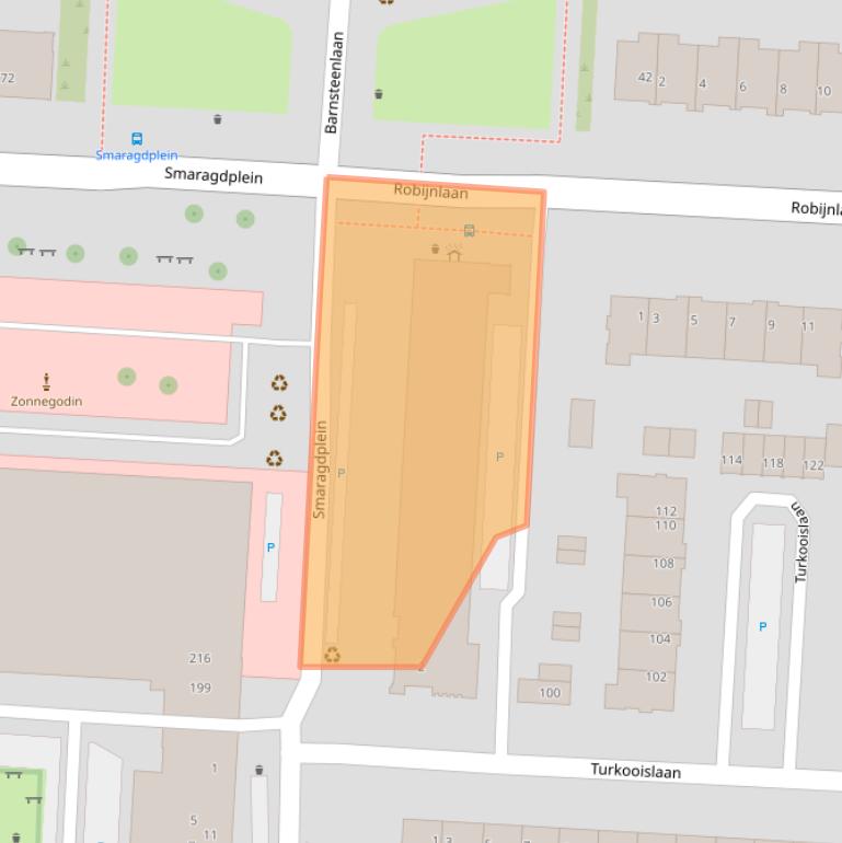 Kaart van postcodegebied 3523GM.