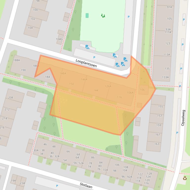 Kaart van postcodegebied 3523GX.