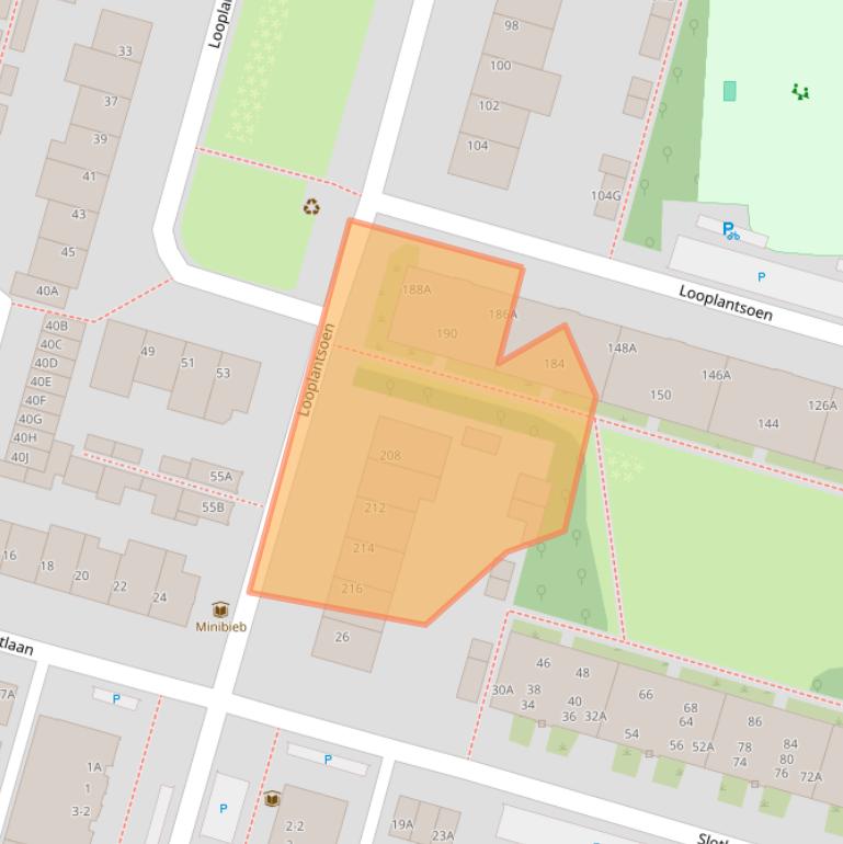 Kaart van postcodegebied 3523GZ.