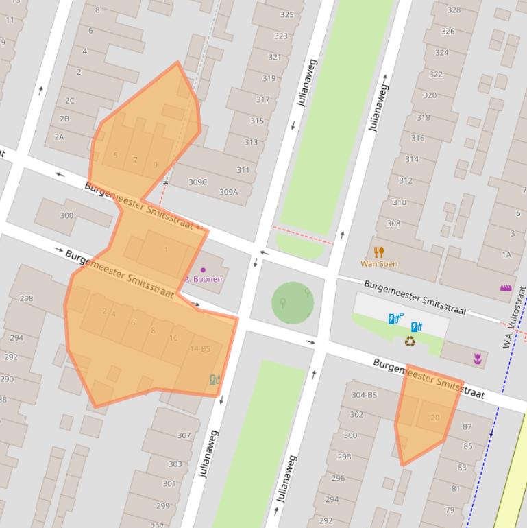 Kaart van postcodegebied 3523KL.