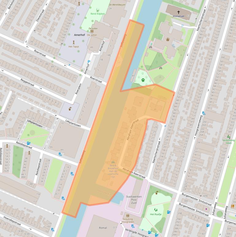 Kaart van postcodegebied 3523KM.