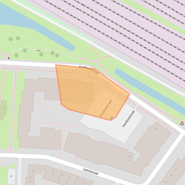 Kaart van postcodegebied 3523PA.