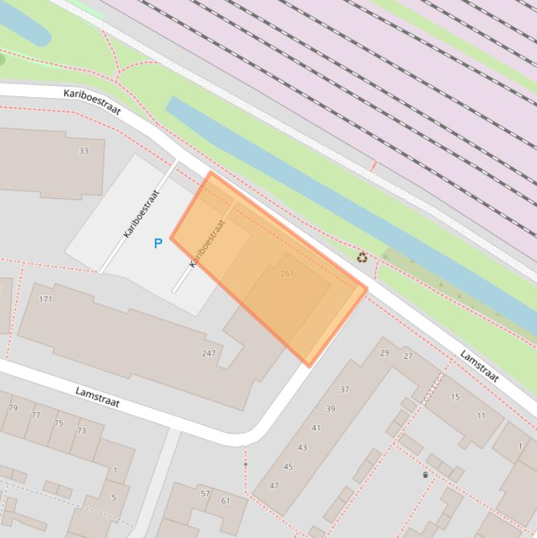 Kaart van postcodegebied 3523PH.