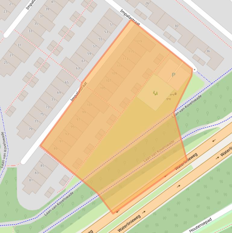 Kaart van postcodegebied 3523PM.