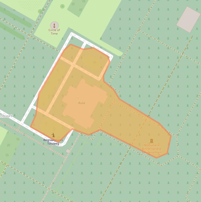 Kaart van postcodegebied 3523SR.