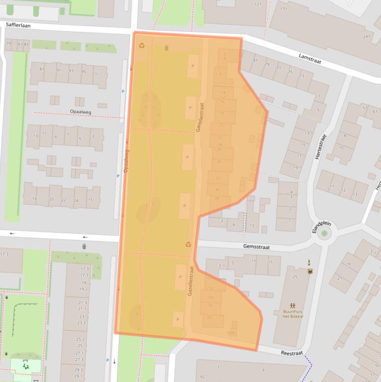 Kaart van postcodegebied 3523SV.