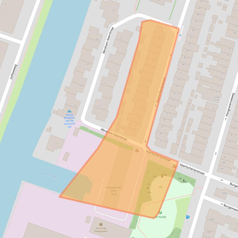 Kaart van postcodegebied 3523TA.