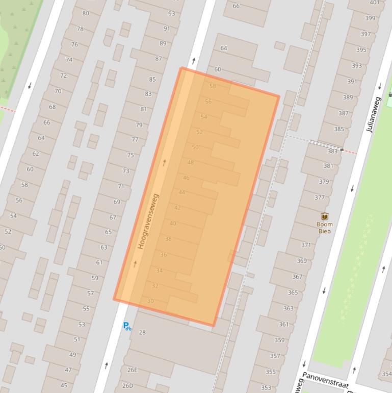 Kaart van postcodegebied 3523TM.