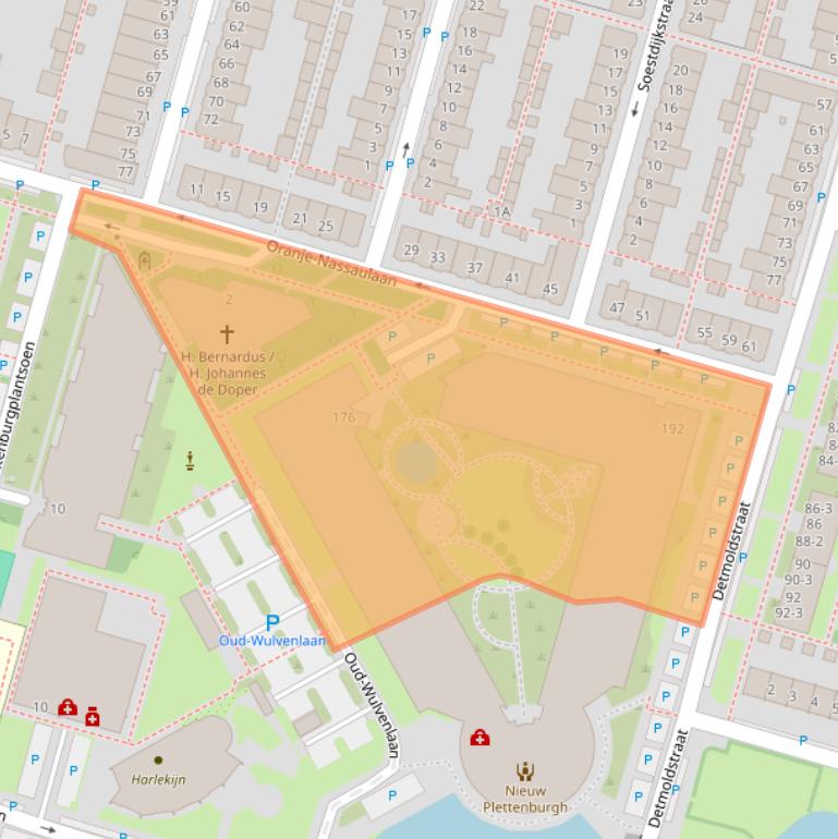 Kaart van postcodegebied 3523VR.