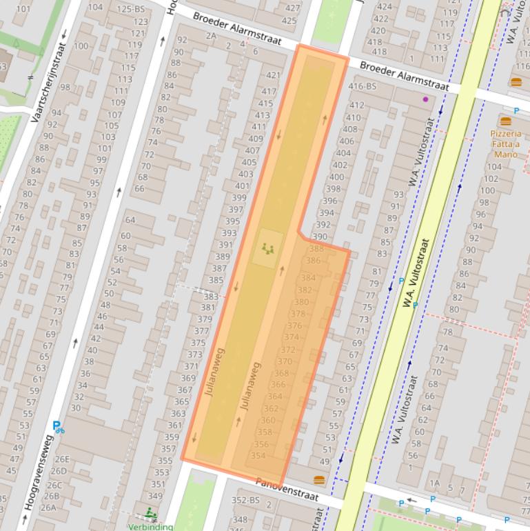 Kaart van postcodegebied 3523XL.
