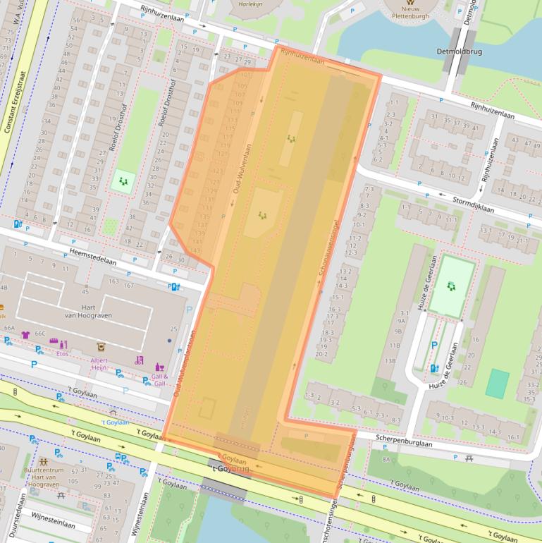 Kaart van postcodegebied 3523XX.