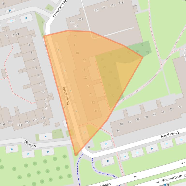 Kaart van postcodegebied 3524AW.