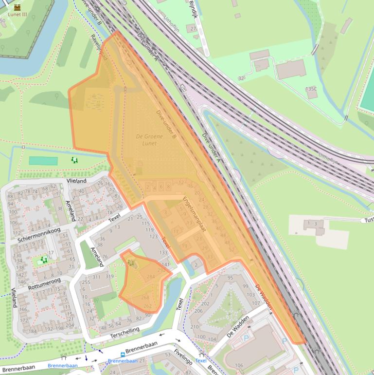 Kaart van postcodegebied 3524AZ.