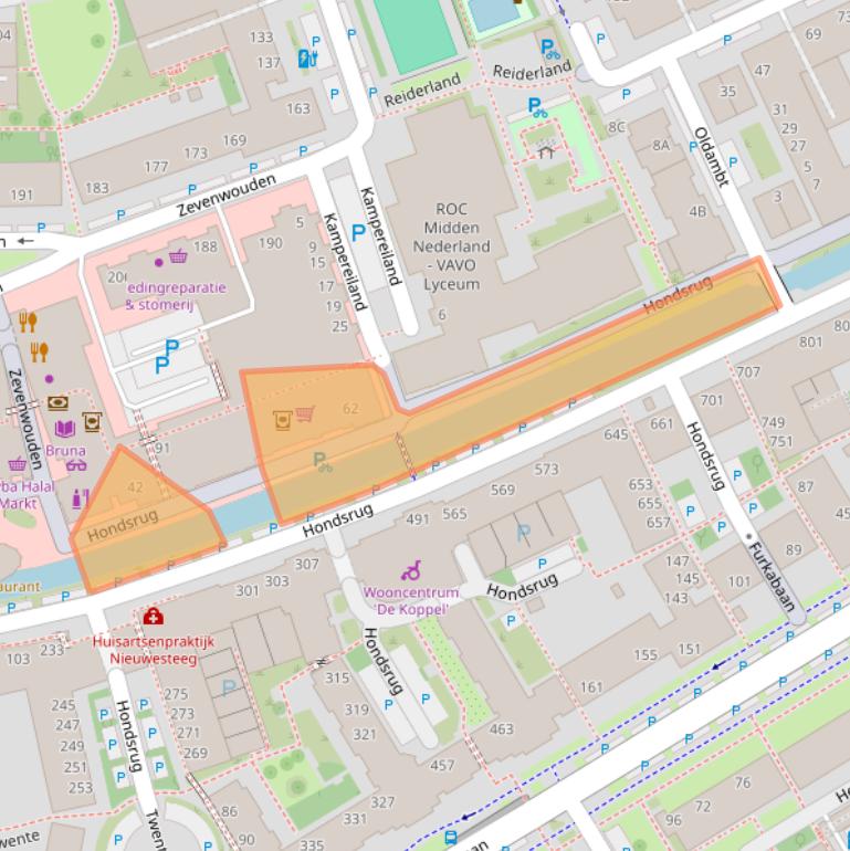 Kaart van postcodegebied 3524BR.