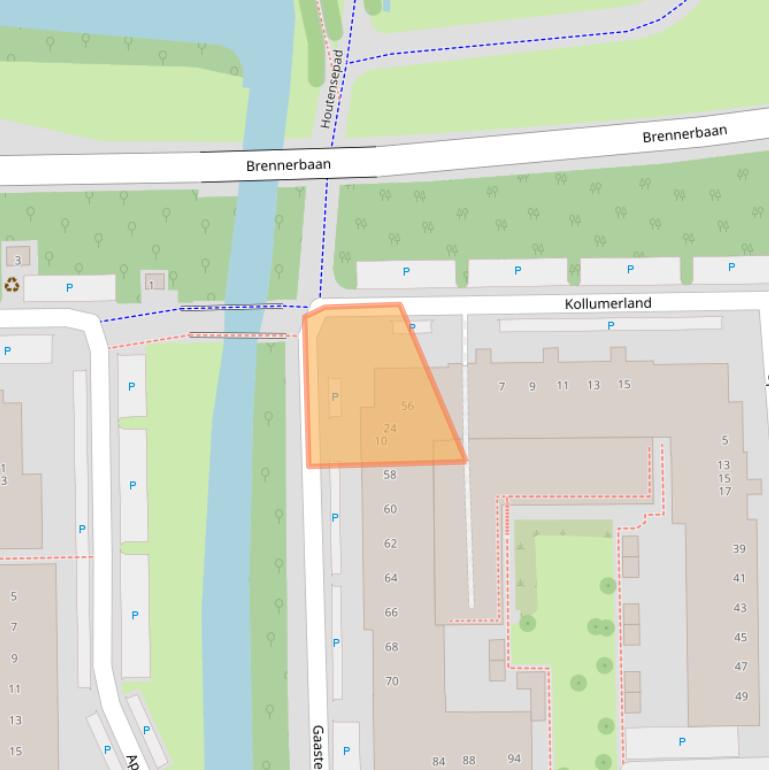 Kaart van postcodegebied 3524CA.