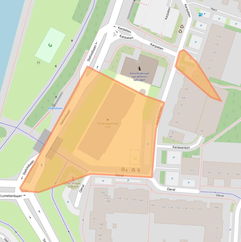 Kaart van postcodegebied 3524DA.