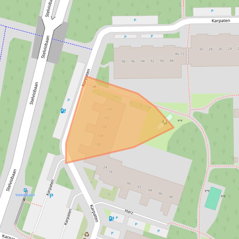 Kaart van postcodegebied 3524DH.