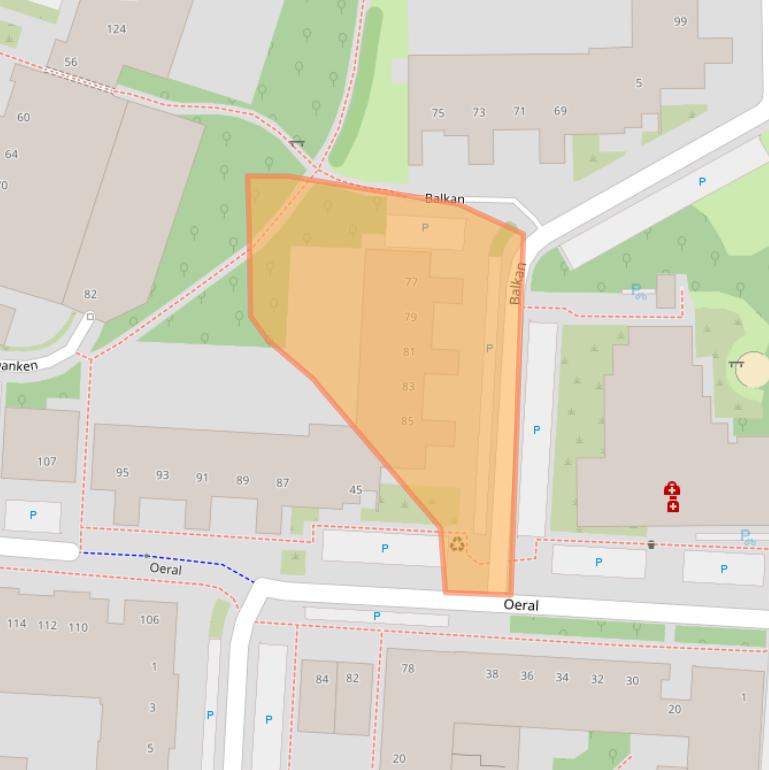 Kaart van postcodegebied 3524DR.