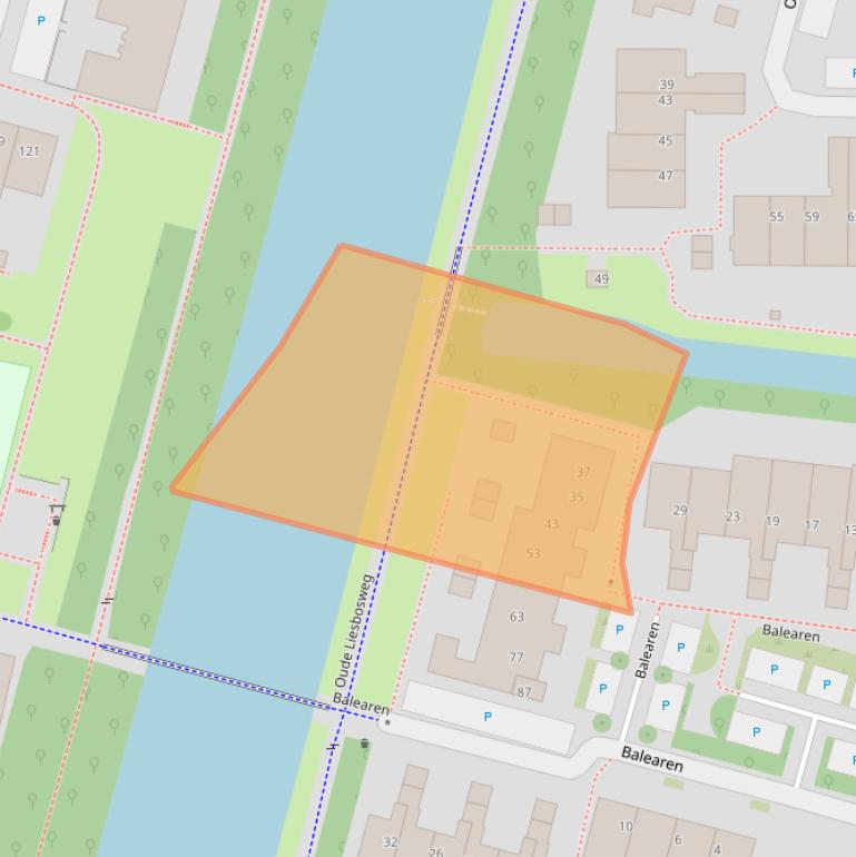 Kaart van postcodegebied 3524EK.