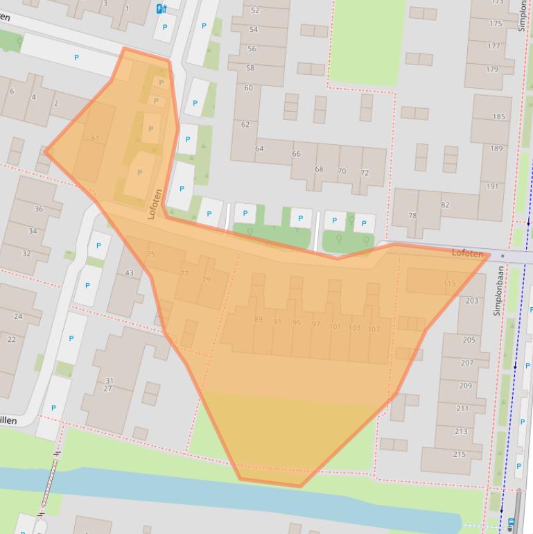 Kaart van postcodegebied 3524EP.