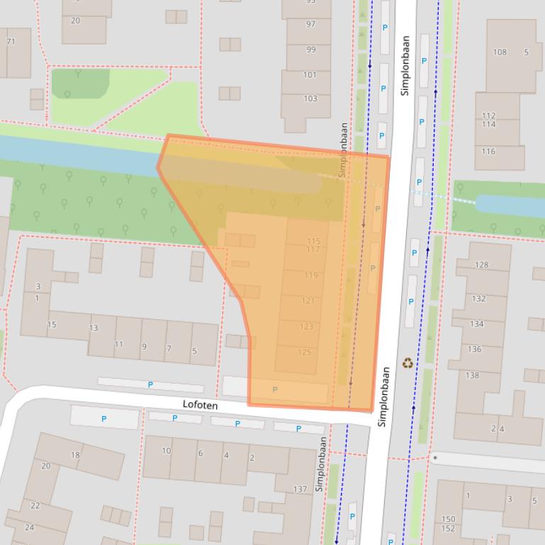 Kaart van postcodegebied 3524GD.