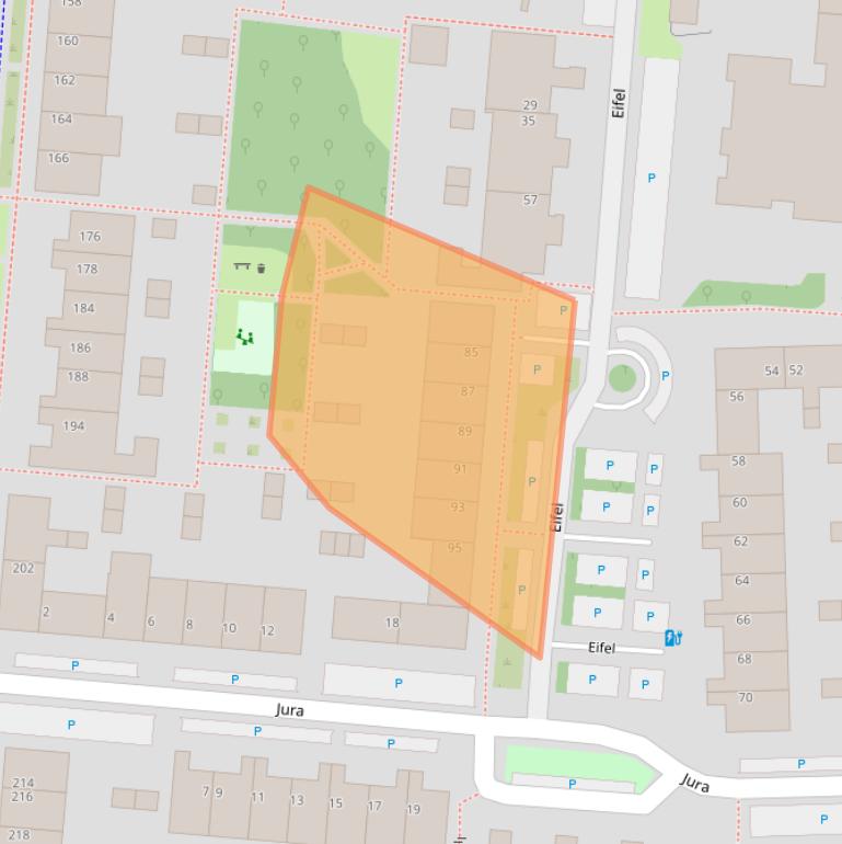 Kaart van postcodegebied 3524HG.