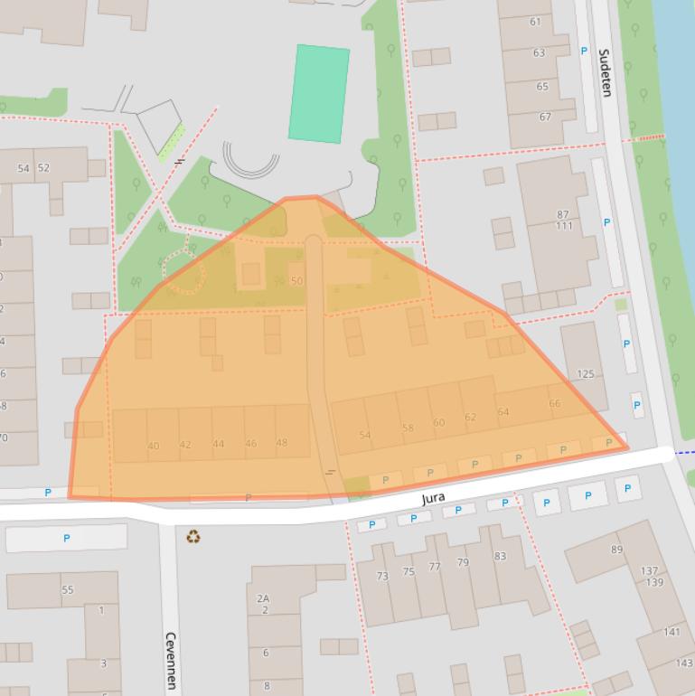 Kaart van postcodegebied 3524HN.
