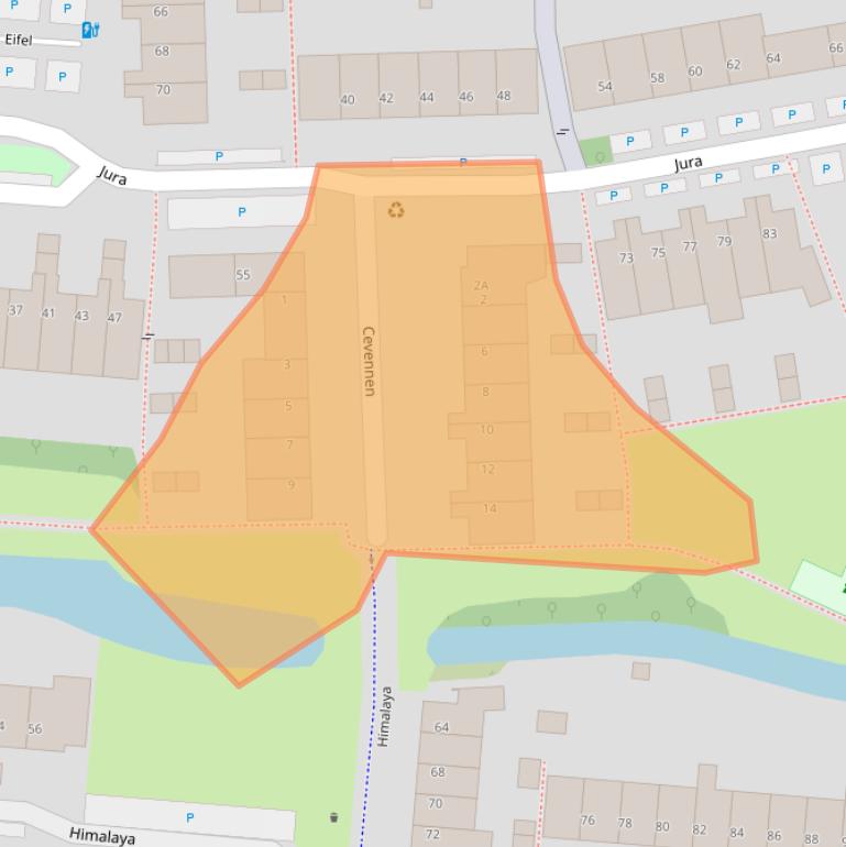 Kaart van postcodegebied 3524HP.