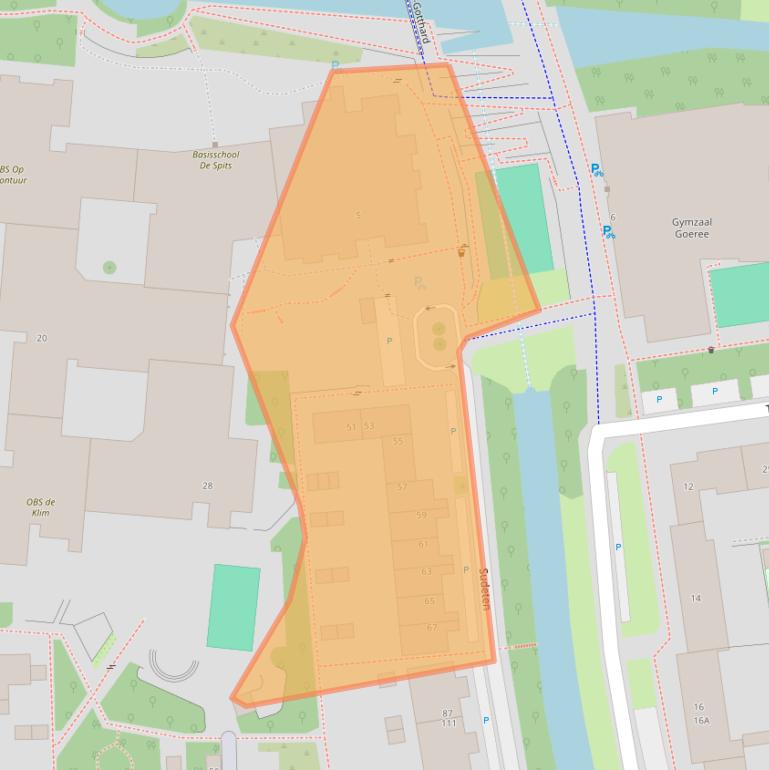 Kaart van postcodegebied 3524HS.