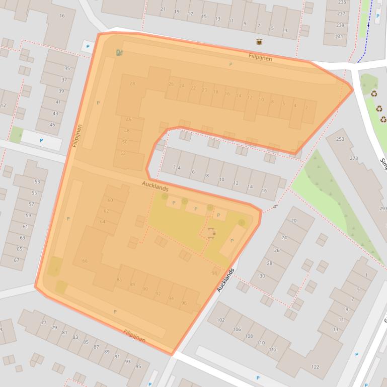 Kaart van postcodegebied 3524JN.