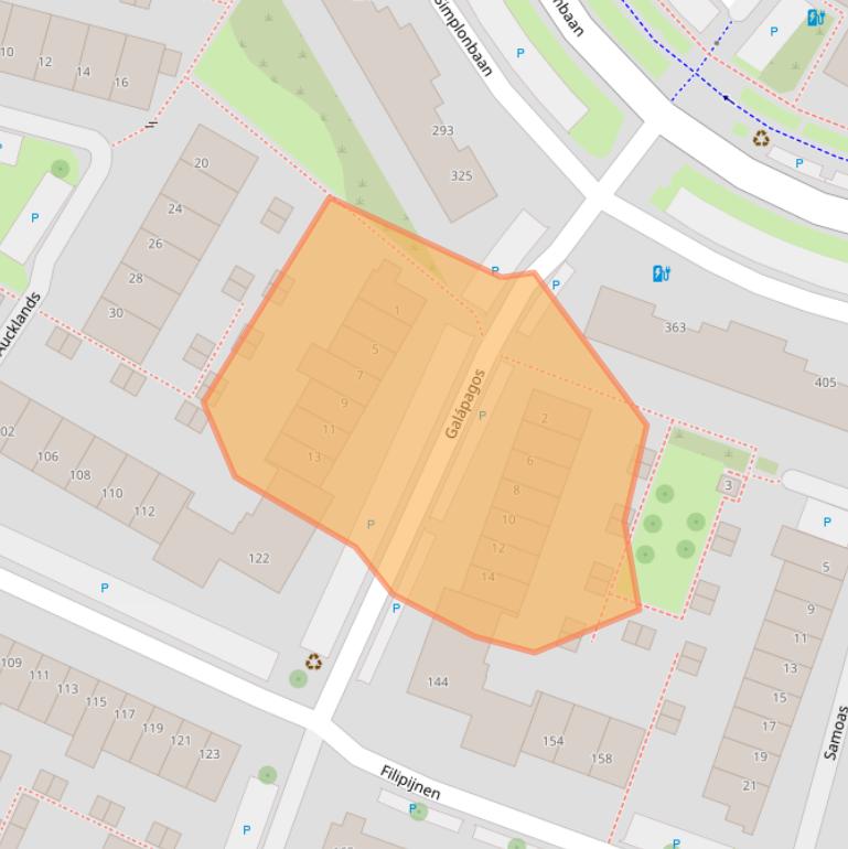 Kaart van postcodegebied 3524JX.